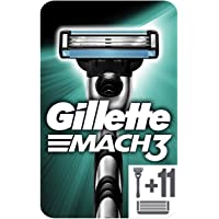 Los mejores  - Gillette Mach3 Maquinilla de Afeitar + 11 Cuchillas de Recambio